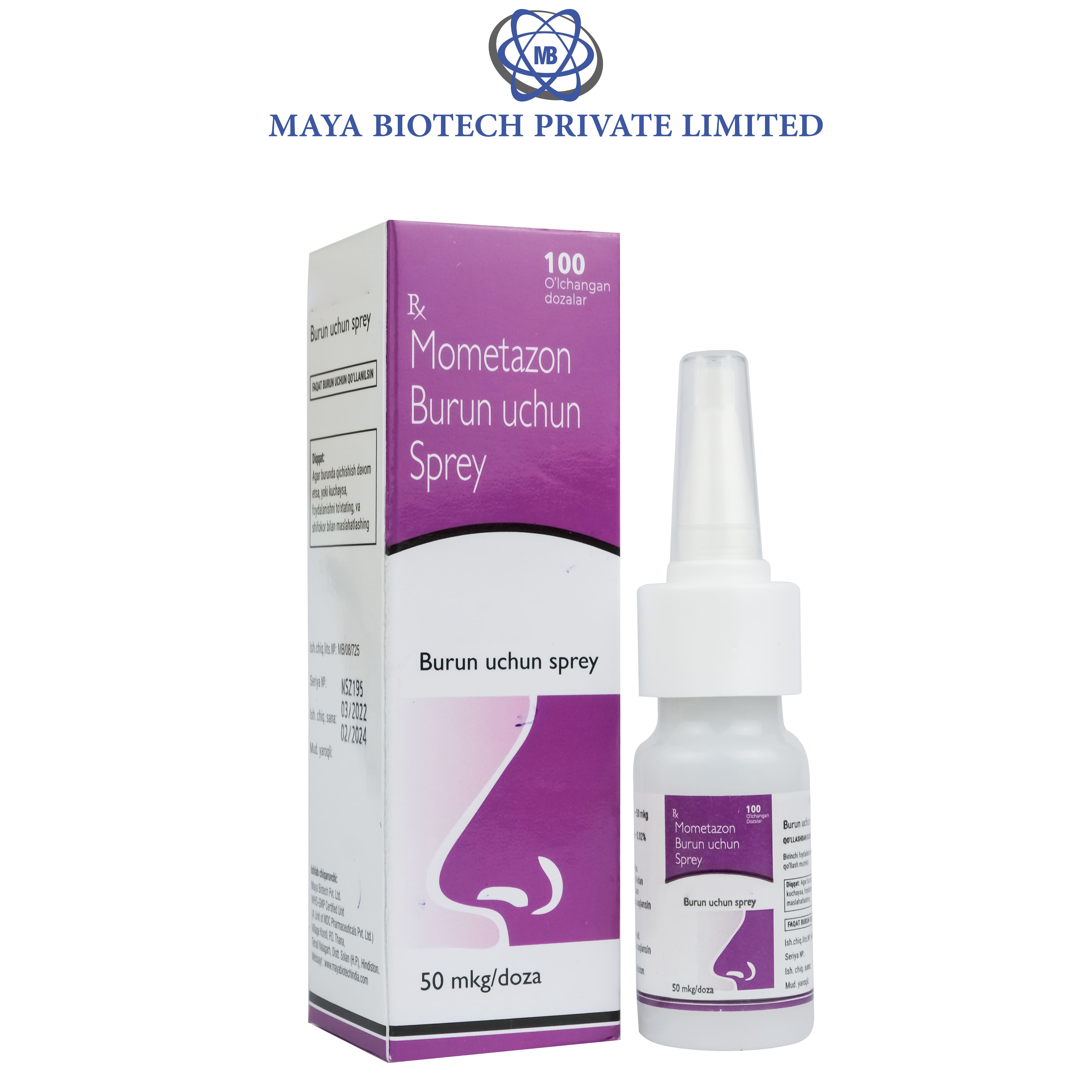 Nasal Spray Manufacturer In Himachal Pradesh Maya Biotech